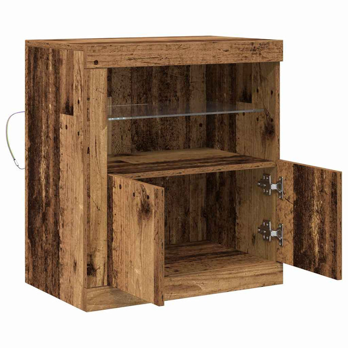 Bufet LED Maro 60,5 x 37 x 67 cm Lemn compozit - WALTI WALTI