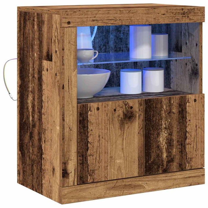 Bufet LED Maro 60,5 x 37 x 67 cm Lemn compozit - WALTI WALTI