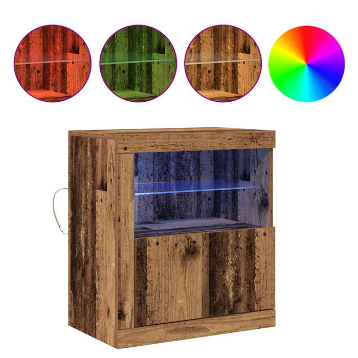Bufet LED Maro 60,5 x 37 x 67 cm Lemn compozit - WALTI WALTI