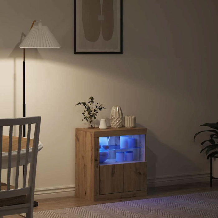 Bufet LED Maro 60,5 x 37 x 67 cm Lemn compozit - WALTI WALTI