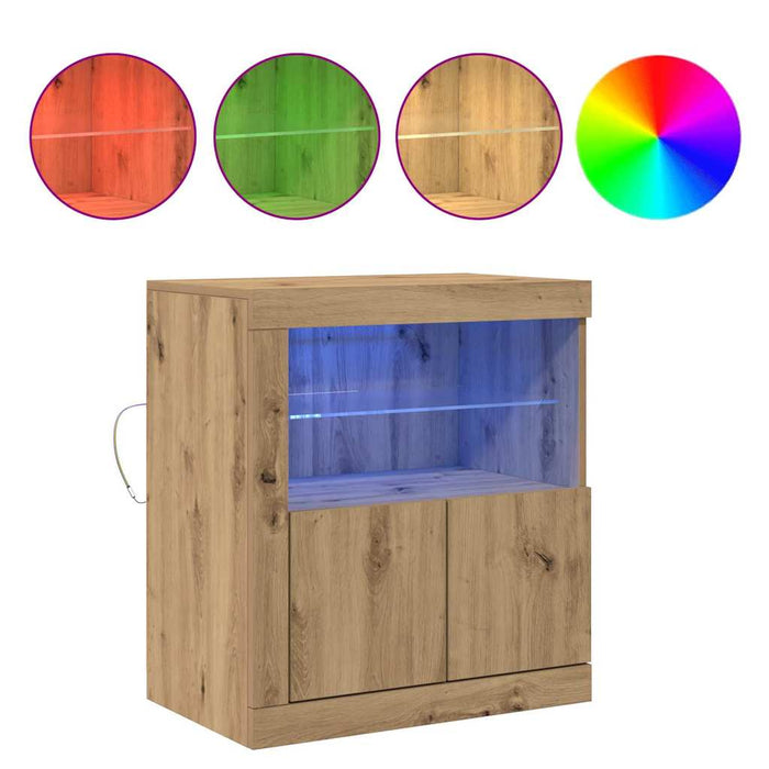 Bufet LED Maro 60,5 x 37 x 67 cm Lemn compozit - WALTI WALTI