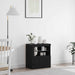 Bufet LED Negru 60,5 x 37 x 67 cm Lemn compozit - WALTI WALTI