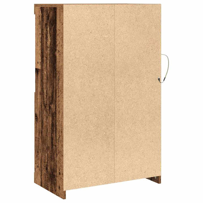 Bufet LED Lemn vechi 60,5 x 37 x 100 cm Lemn compozit - WALTI WALTI