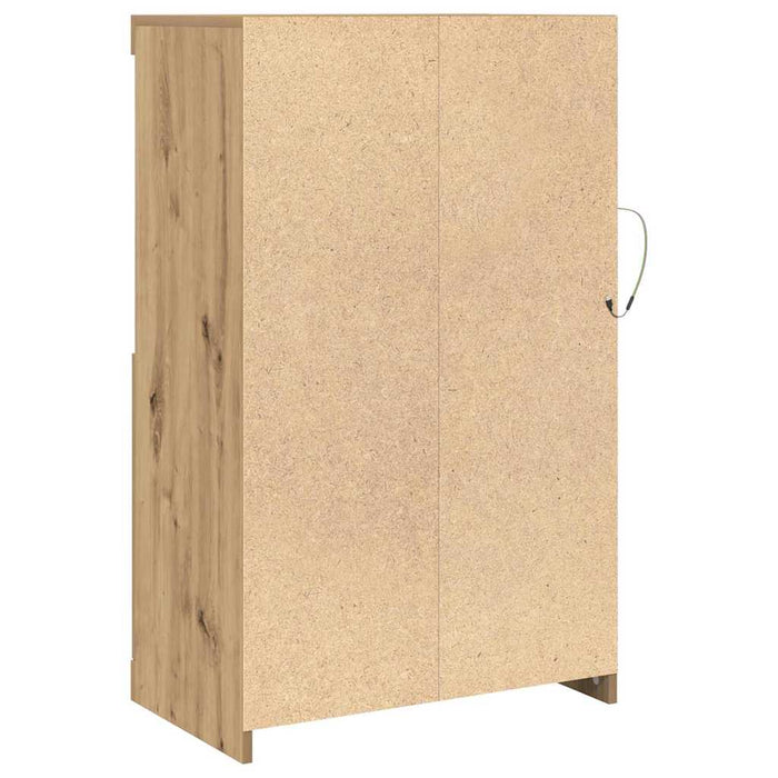 Bufet LED Stejar Artizanal 60,5 x 37 x 100 cm Lemn compozit - WALTI WALTI