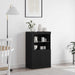 Bufet LED Stejar Negru 60,5 x 37 x 100 cm Lemn compozit - WALTI WALTI