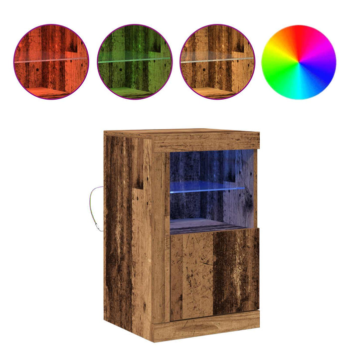 Bufet LED Lemn vechi 41 x 37 x 67 cm Lemn compozit - WALTI WALTI
