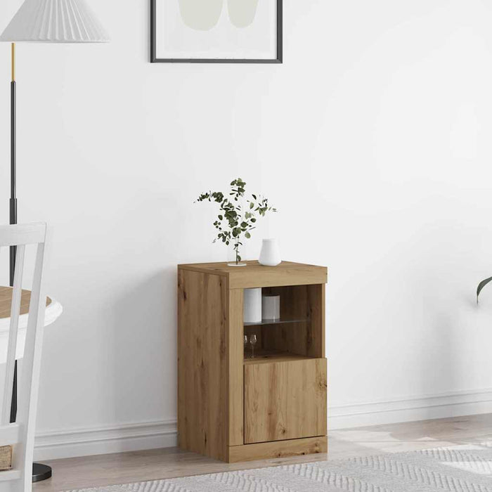 Bufet LED Stejar Artizanal 41 x 37 x 67 cm Lemn compozit - WALTI WALTI