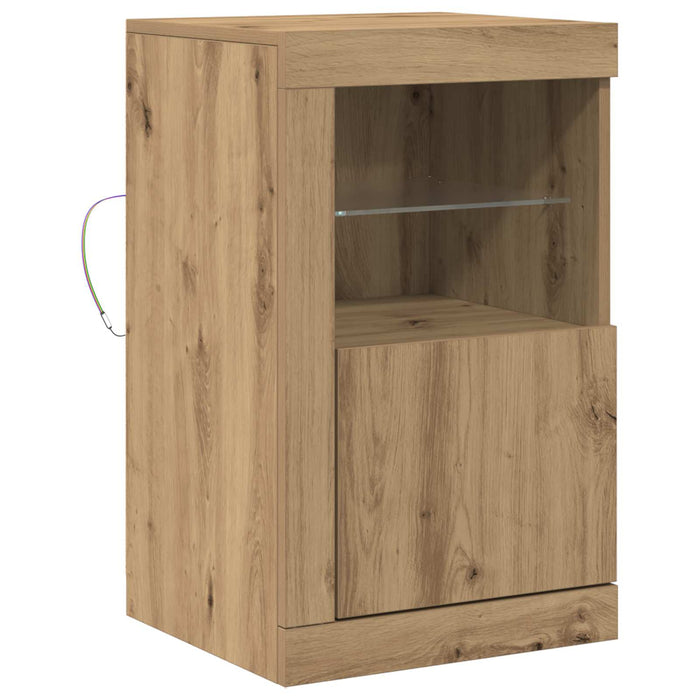 Bufet LED Stejar Artizanal 41 x 37 x 67 cm Lemn compozit - WALTI WALTI