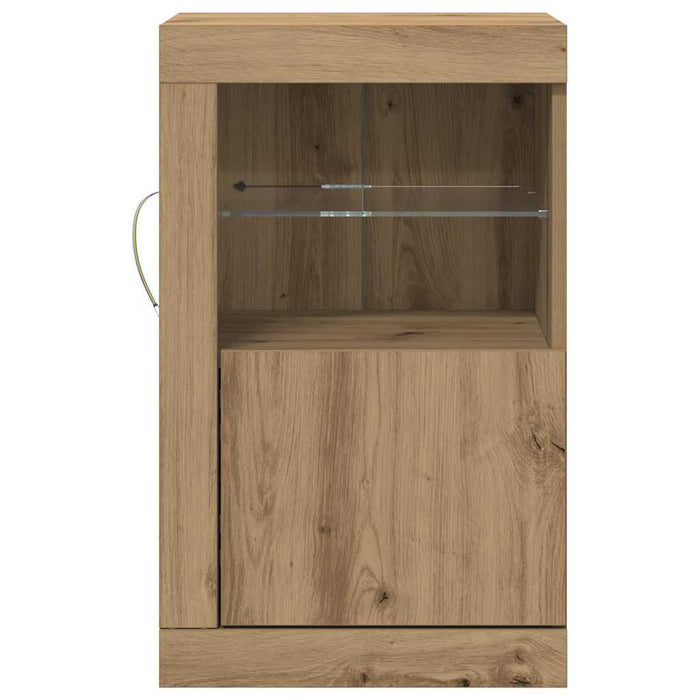 Bufet LED Stejar Artizanal 41 x 37 x 67 cm Lemn compozit - WALTI WALTI