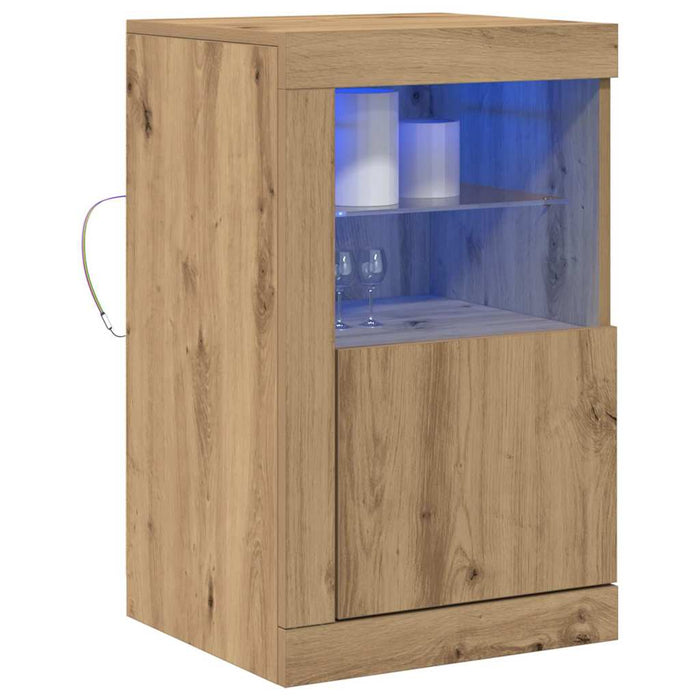 Bufet LED Stejar Artizanal 41 x 37 x 67 cm Lemn compozit - WALTI WALTI