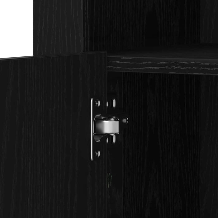 Bufet LED Stejar Negru 41 x 37 x 67 cm Lemn compozit - WALTI WALTI