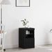 Bufet LED Stejar Negru 41 x 37 x 67 cm Lemn compozit - WALTI WALTI