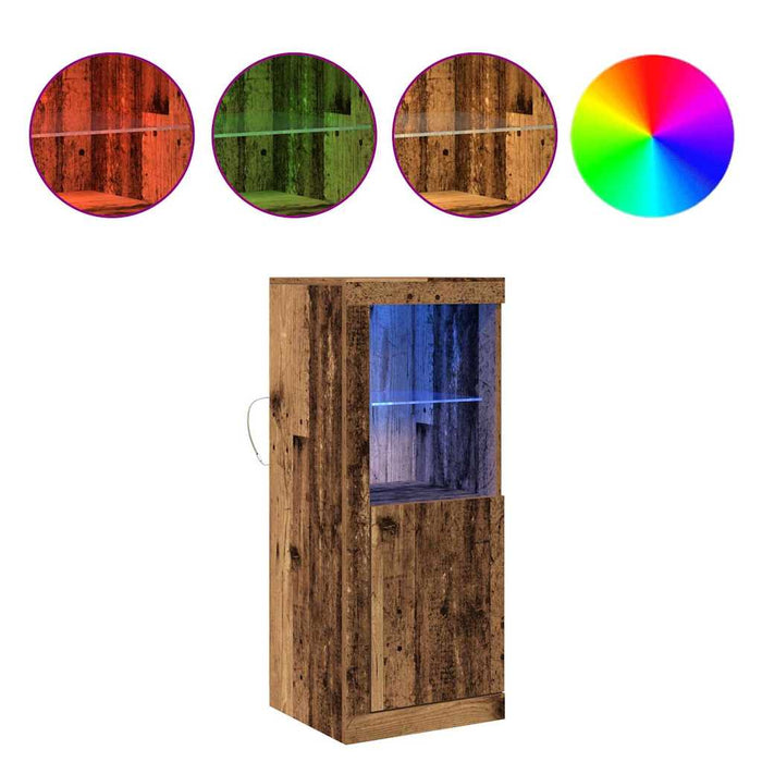 Bufet LED Maro 41 x 37 x 100 cm Lemn compozit - WALTI WALTI