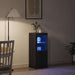 Bufet LED Negru 41 x 37 x 100 cm Lemn compozit - WALTI WALTI