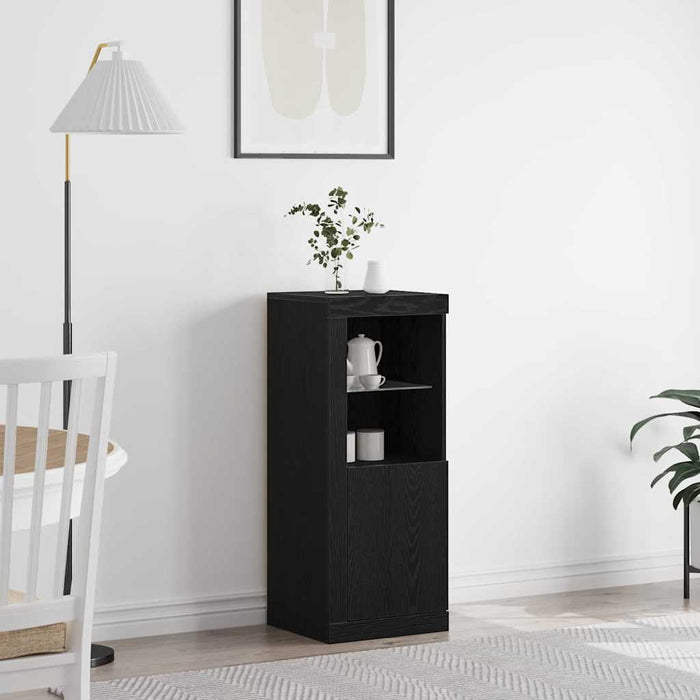 Bufet LED Negru 41 x 37 x 100 cm Lemn compozit - WALTI WALTI
