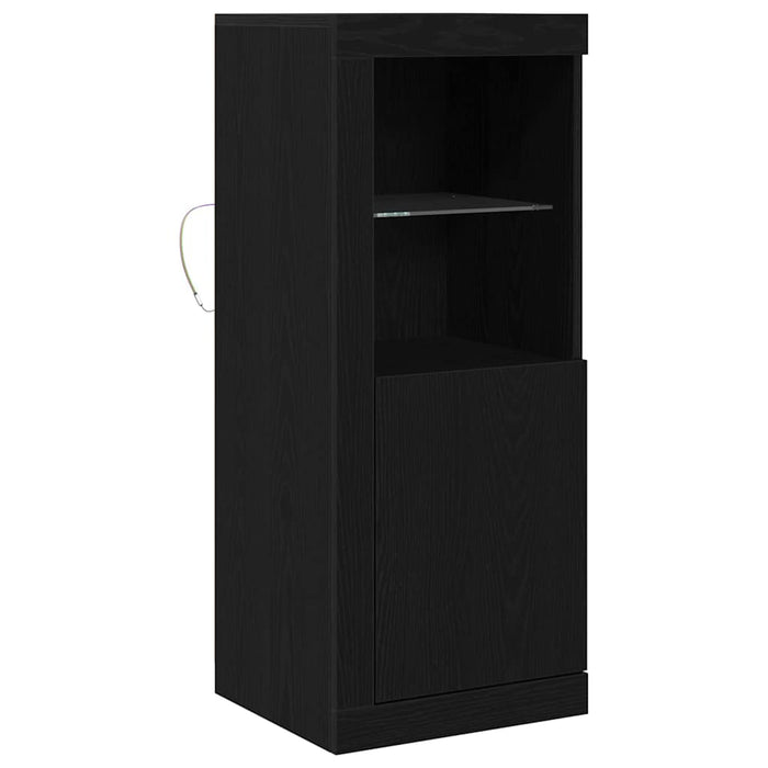 Bufet LED Negru 41 x 37 x 100 cm Lemn compozit - WALTI WALTI