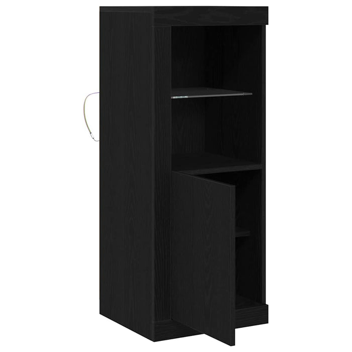 Bufet LED Negru 41 x 37 x 100 cm Lemn compozit - WALTI WALTI