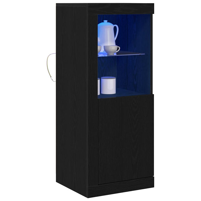 Bufet LED Negru 41 x 37 x 100 cm Lemn compozit - WALTI WALTI