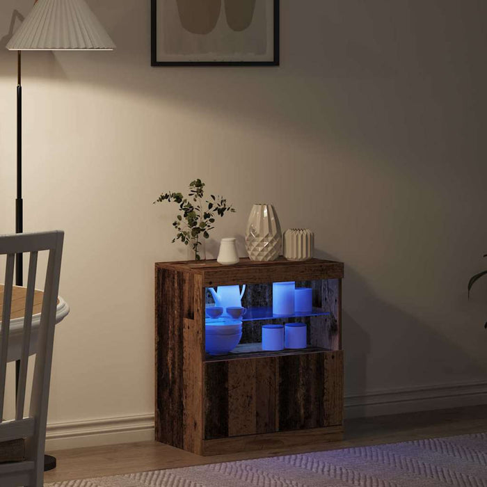 Bufet LED Maro 60,5 x 37 x 67 cm Lemn compozit - WALTI WALTI