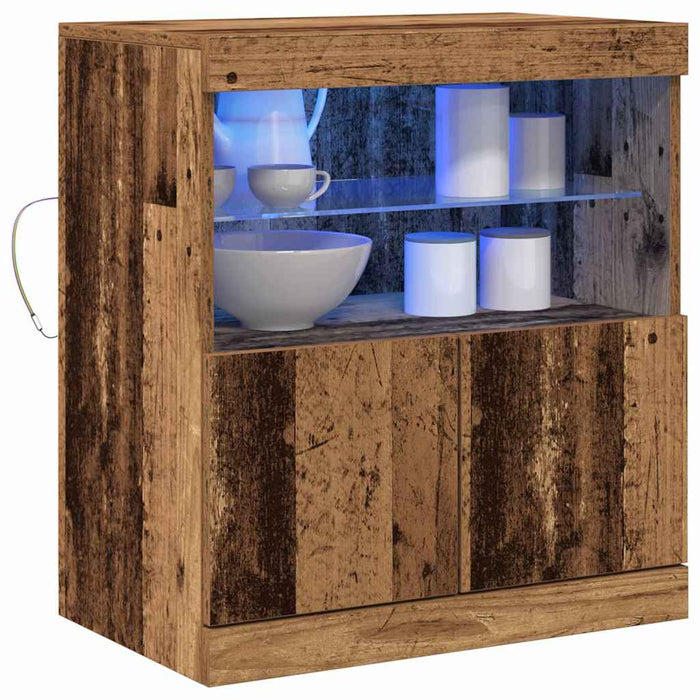 Bufet LED Maro 60,5 x 37 x 67 cm Lemn compozit - WALTI WALTI