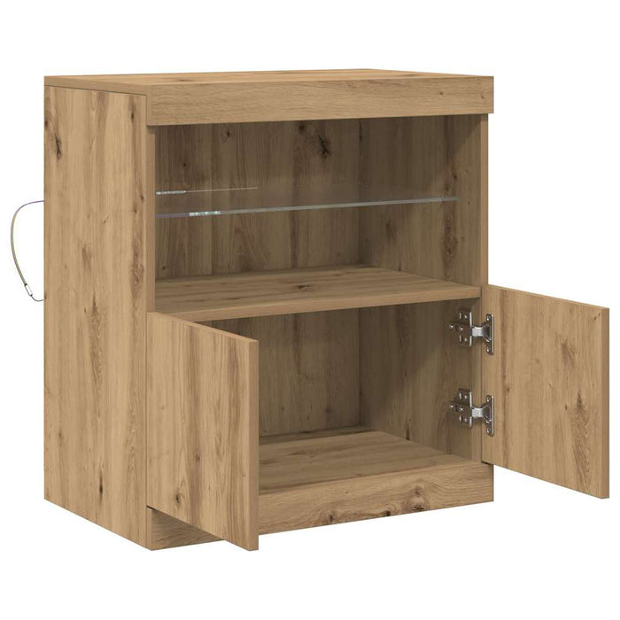 Bufet LED Maro 60,5 x 37 x 67 cm Lemn compozit - WALTI WALTI