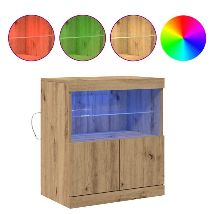 Bufet LED Maro 60,5 x 37 x 67 cm Lemn compozit - WALTI WALTI