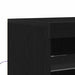 Bufet LED Negru 60,5 x 37 x 67 cm Lemn compozit - WALTI WALTI