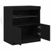 Bufet LED Negru 60,5 x 37 x 67 cm Lemn compozit - WALTI WALTI