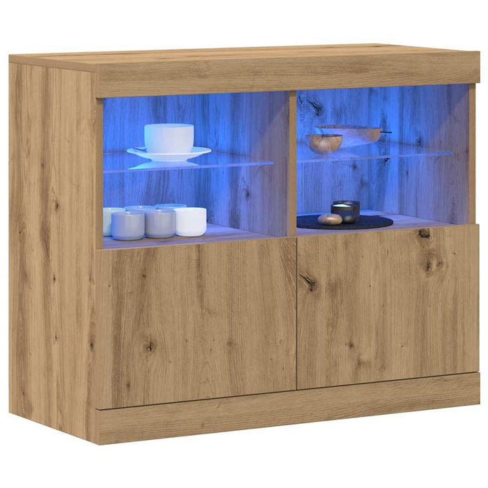 Bufet LED Maro 81 x 37 x 66,5 cm Lemn compozit - WALTI WALTI