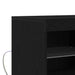 Bufet LED Negru 81 x 37 x 66,5 cm Lemn compozit - WALTI WALTI