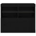 Bufet LED Negru 81 x 37 x 66,5 cm Lemn compozit - WALTI WALTI