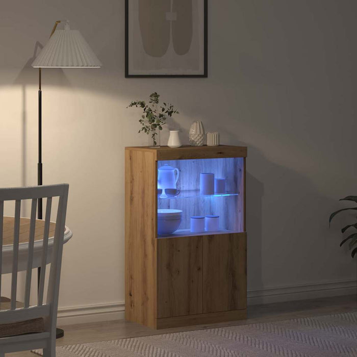 Bufet LED Maro 60 x 37 x 100 cm Lemn compozit - WALTI WALTI