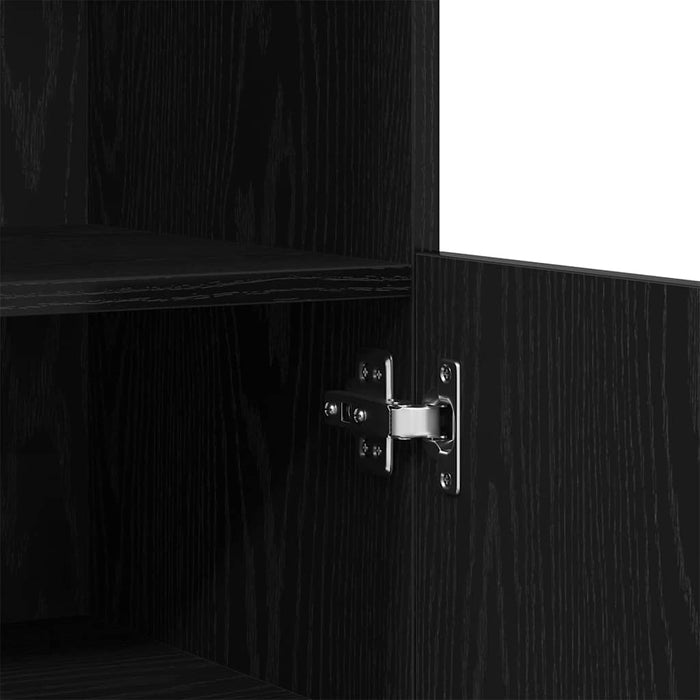 Bufet LED Negru 60 x 37 x 100 cm Lemn compozit - WALTI WALTI