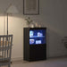 Bufet LED Negru 60 x 37 x 100 cm Lemn compozit - WALTI WALTI