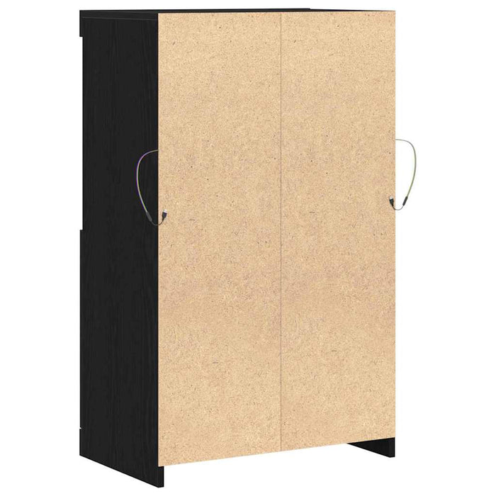 Bufet LED Negru 60 x 37 x 100 cm Lemn compozit - WALTI WALTI