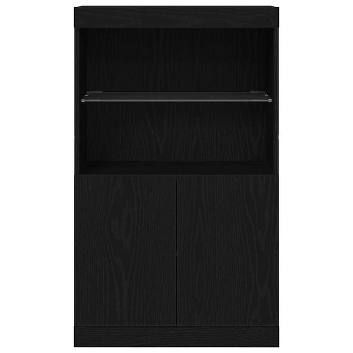 Bufet LED Negru 60 x 37 x 100 cm Lemn compozit - WALTI WALTI