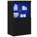 Bufet LED Negru 60 x 37 x 100 cm Lemn compozit - WALTI WALTI