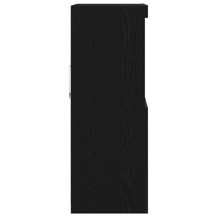Bufet LED Negru 60 x 37 x 100 cm Lemn compozit - WALTI WALTI