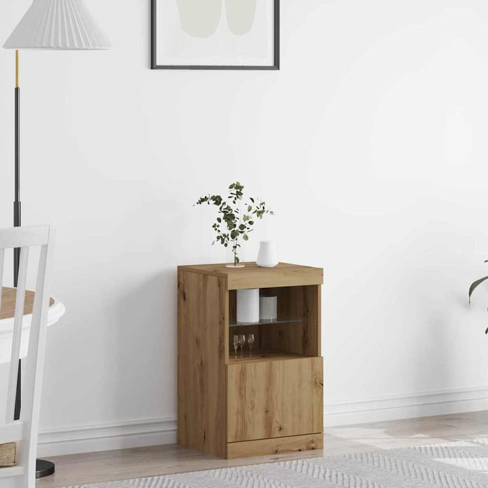 Bufet LED Stejar Artizanal 41 x 37 x 67 cm Lemn compozit - WALTI WALTI