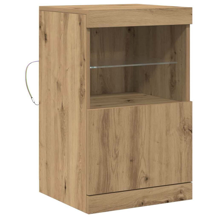 Bufet LED Stejar Artizanal 41 x 37 x 67 cm Lemn compozit - WALTI WALTI