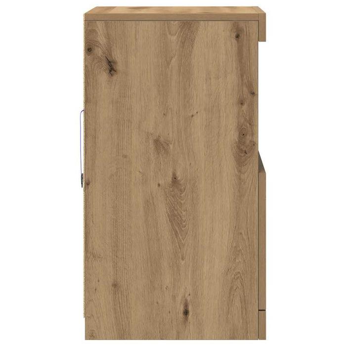 Bufet LED Stejar Artizanal 41 x 37 x 67 cm Lemn compozit - WALTI WALTI