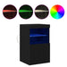 Bufet LED Stejar Negru 41 x 37 x 67 cm Lemn compozit - WALTI WALTI