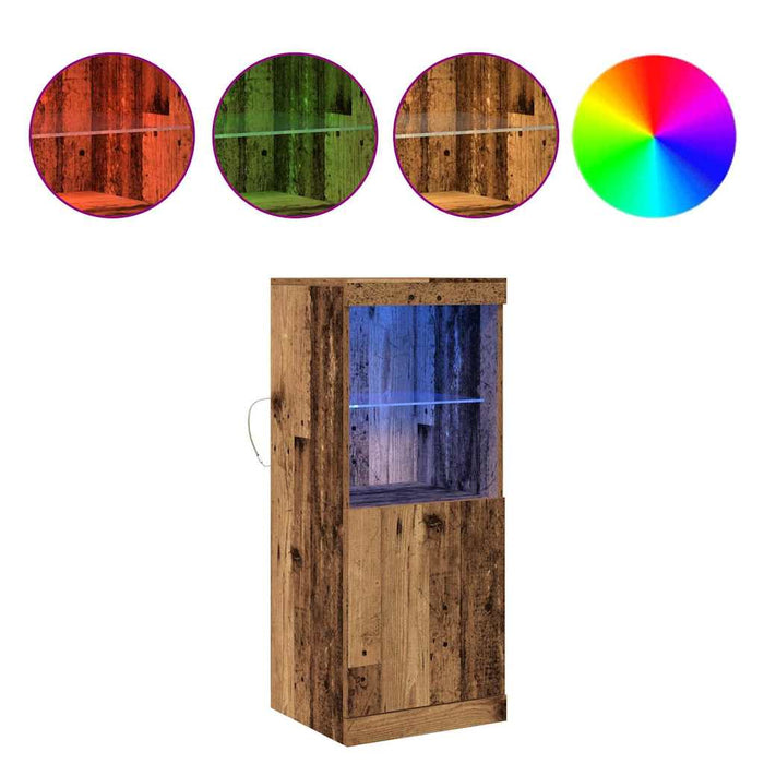 Bufet LED Lemn vechi 41 x 37 x 100 cm Lemn compozit - WALTI WALTI