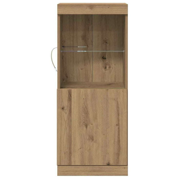 Bufet LED Stejar Artizanal 41 x 37 x 100 cm Lemn compozit - WALTI WALTI