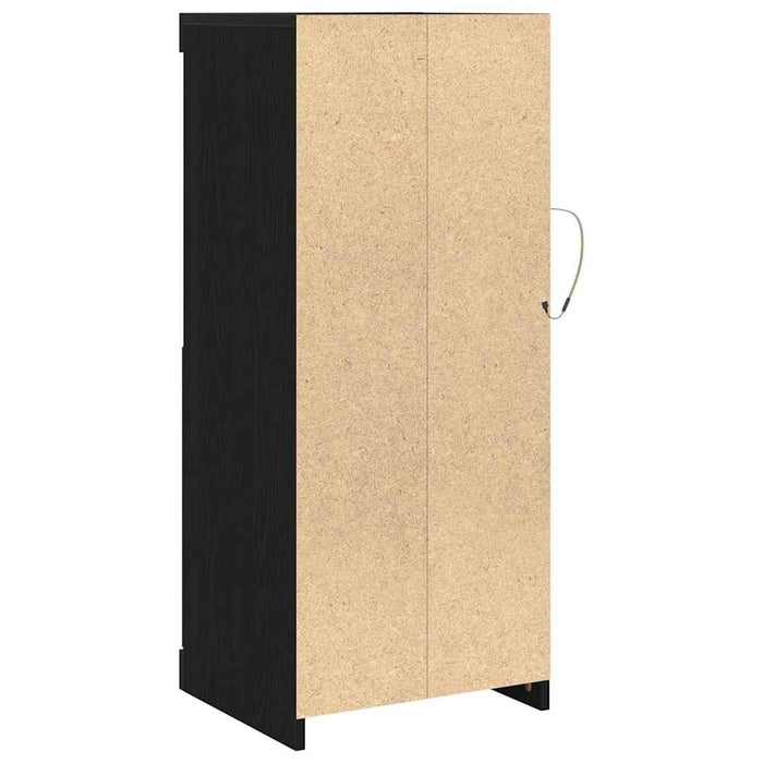 Bufet LED Stejar Negru 41 x 37 x 100 cm Lemn compozit - WALTI WALTI