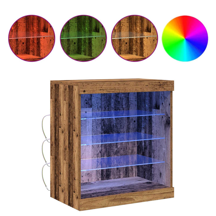 Bufet LED Lemn vechi 60,5 x 37 x 67 cm Lemn compozit - WALTI WALTI
