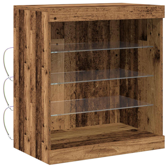 Bufet LED Lemn vechi 60,5 x 37 x 67 cm Lemn compozit - WALTI WALTI