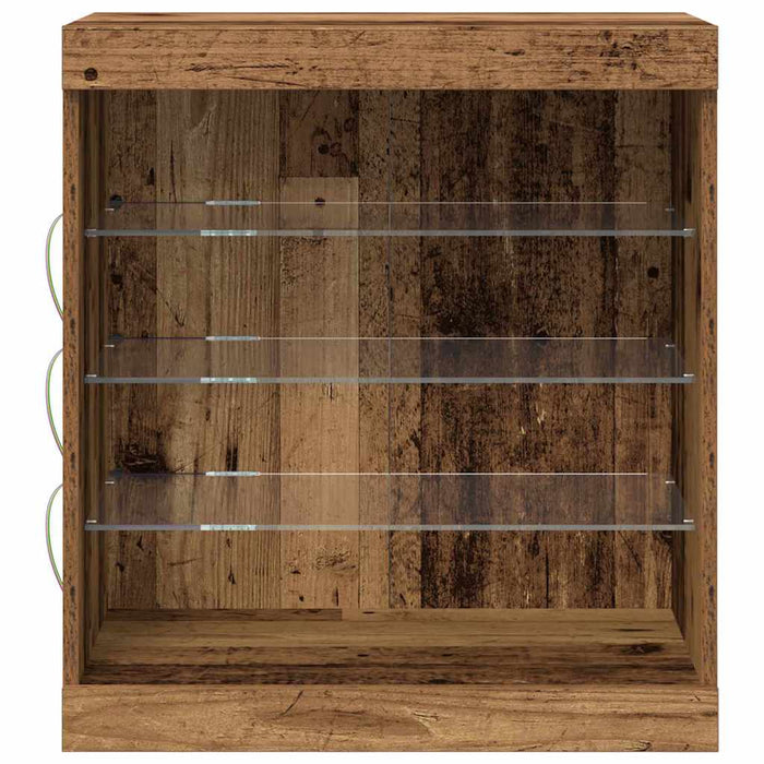Bufet LED Lemn vechi 60,5 x 37 x 67 cm Lemn compozit - WALTI WALTI