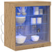 Bufet LED Stejar Artizanal 60,5 x 37 x 67 cm Lemn compozit - WALTI WALTI