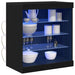 Bufet LED Stejar Negru 60,5 x 37 x 67 cm Lemn compozit - WALTI WALTI